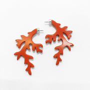 Woll Earrings: Coral-ESSE Purse Museum & Store