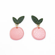 Woll Earrings: Grapefruit-ESSE Purse Museum & Store