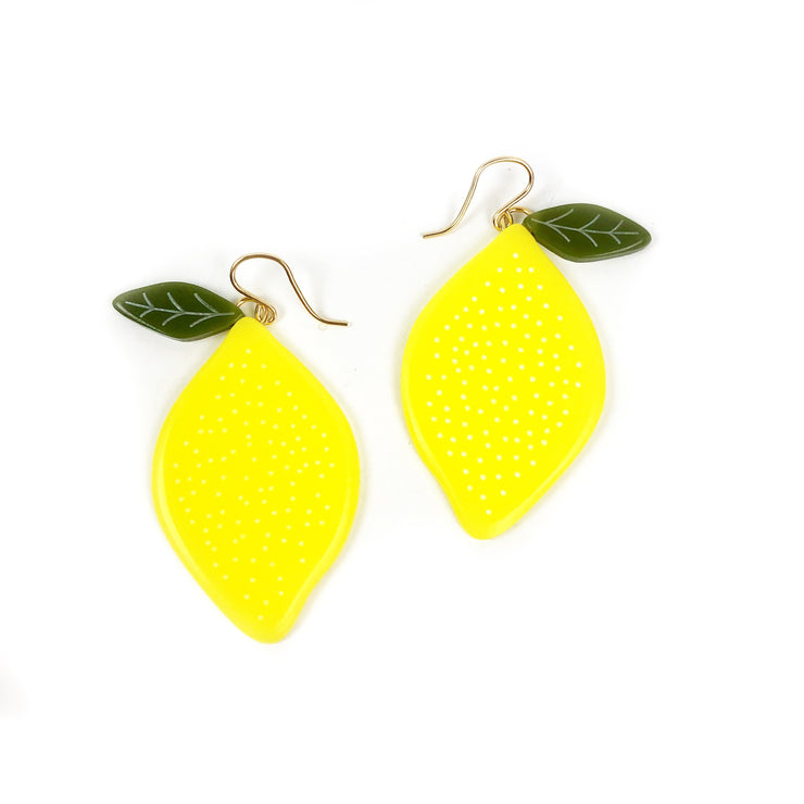 Woll Earrings: Lemons-ESSE Purse Museum & Store