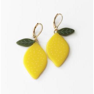 Woll Earrings: Lemons-ESSE Purse Museum & Store