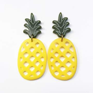 Woll Earrings: Pineapple-ESSE Purse Museum & Store