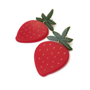 Woll Earrings: Strawberries-ESSE Purse Museum & Store