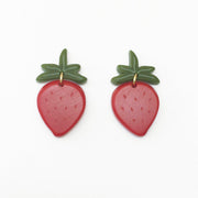 Woll Earrings: Strawberries-ESSE Purse Museum & Store