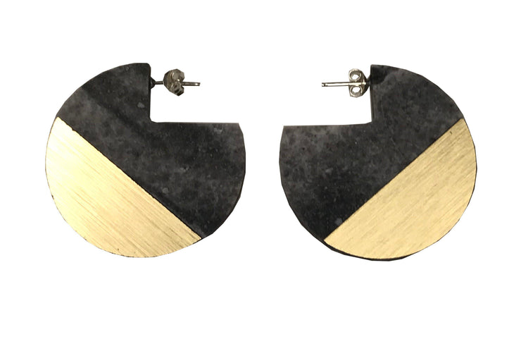 dconstruct Earrings: Corian Segment-ESSE Purse Museum & Store