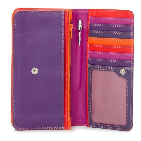 Mywalit leren portemonnee Medium rood/oranje Mywalit leren portemonnee Medium rood/oranje