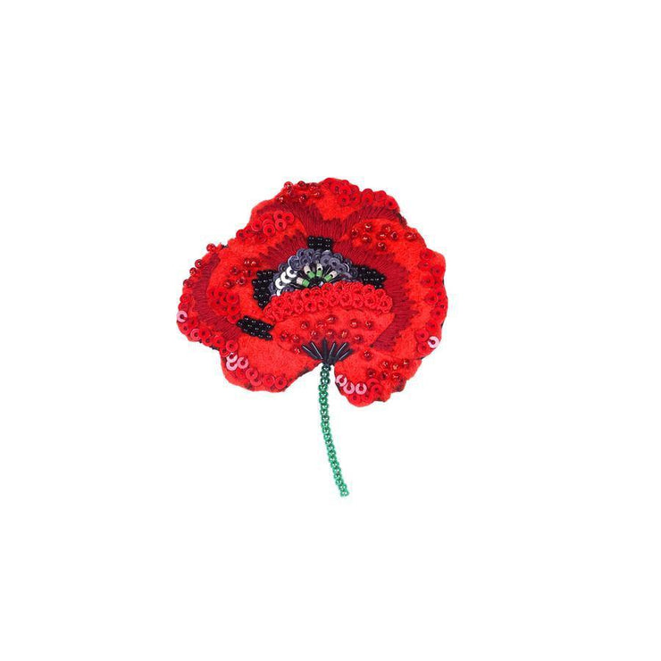 Trovelore Brooch: Red Poppy-ESSE Purse Museum & Store